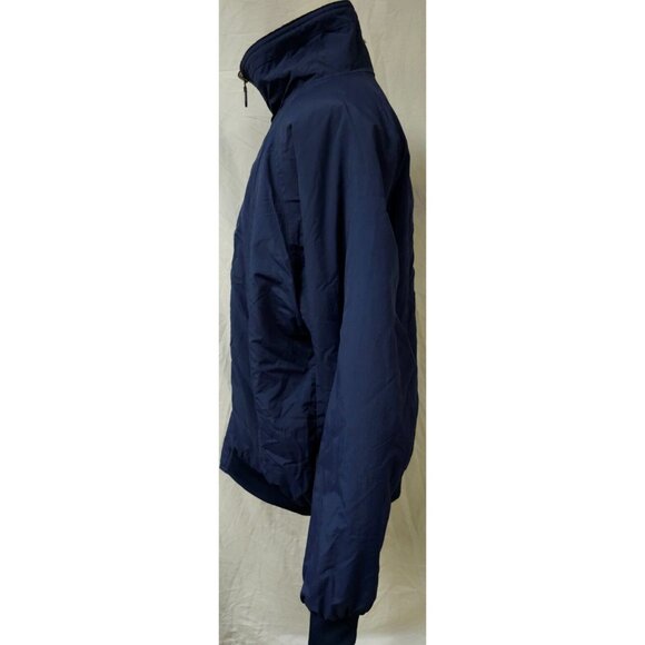 Vtg Baru Sports Mens XL Dark Blue Fleeced Lined Full Zip Insulated Bomber Coat - Picture 4 of 15